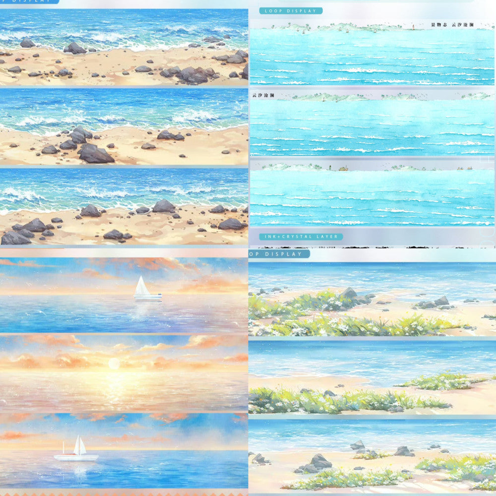 Sea Surface Landscaping PET Tape 5 Styles image 0
