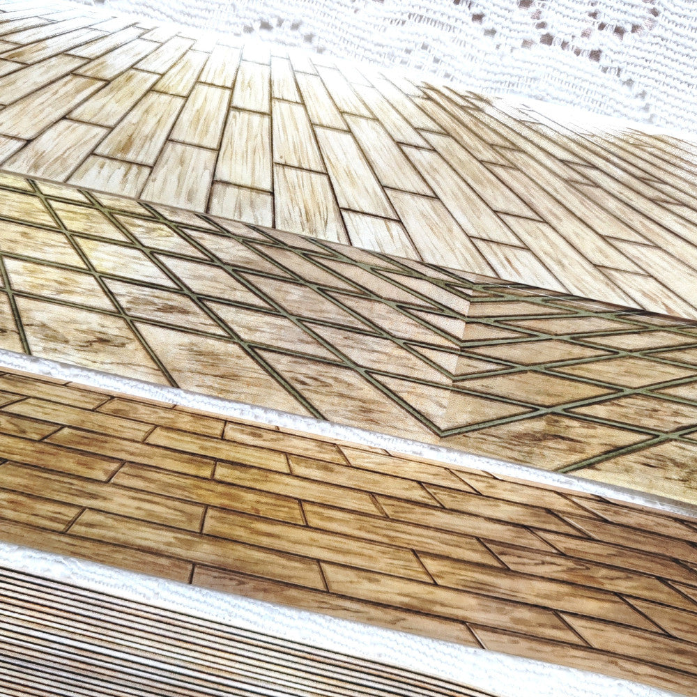 Wood floor PET tape 5 Styles 5 cm 100 cm image 3