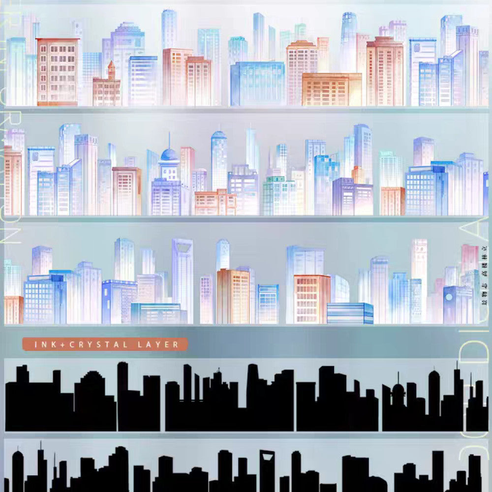High rise buildings rooftop PET tape 2 Styles