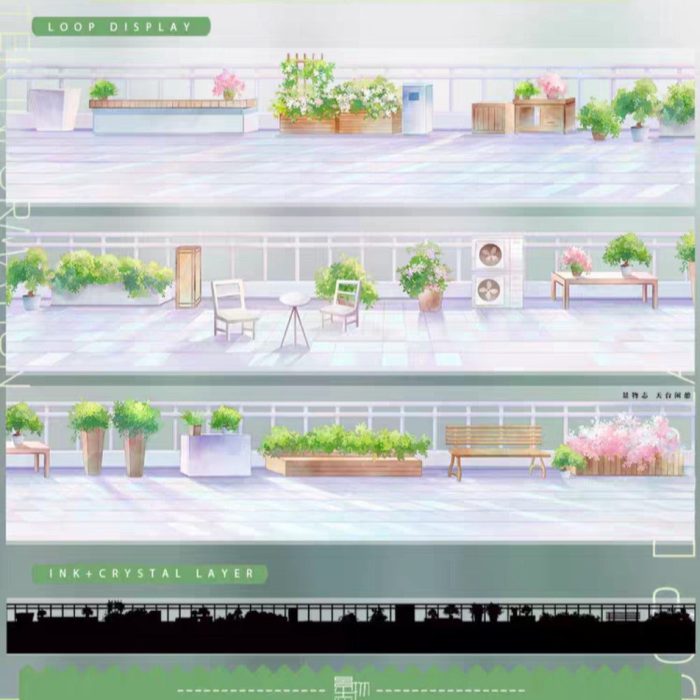 High rise buildings rooftop PET tape 2 Styles