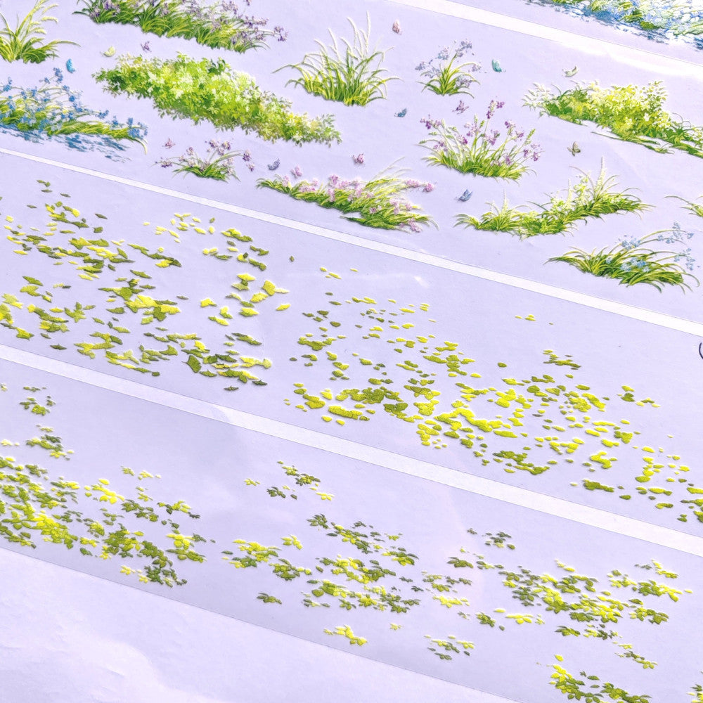Fallen Leaves Grass Background PET Tape 2 Styles image 3