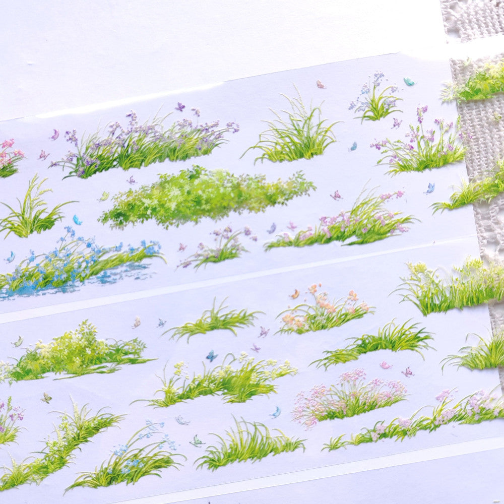 Fallen Leaves Grass Background PET Tape 2 Styles image 4