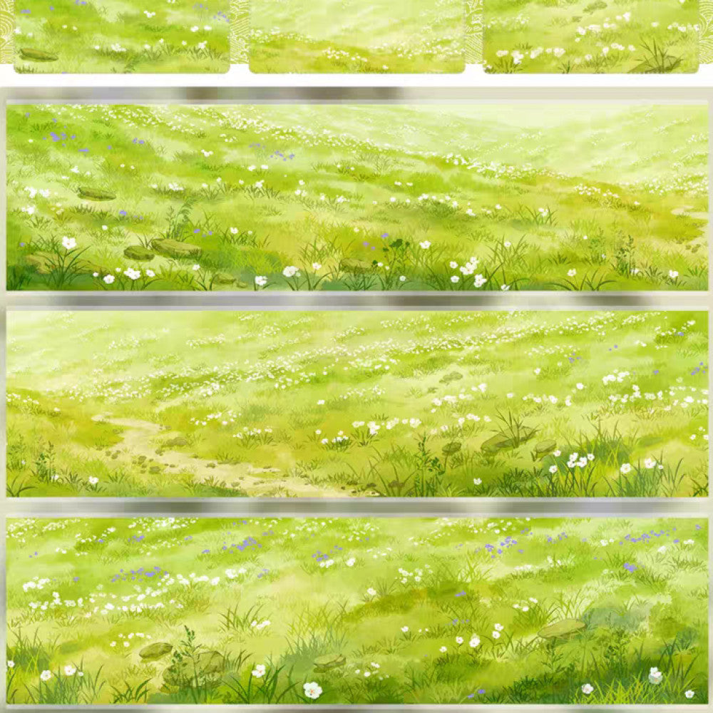 Green grass spring meadow PET tape 4 Styles image 1