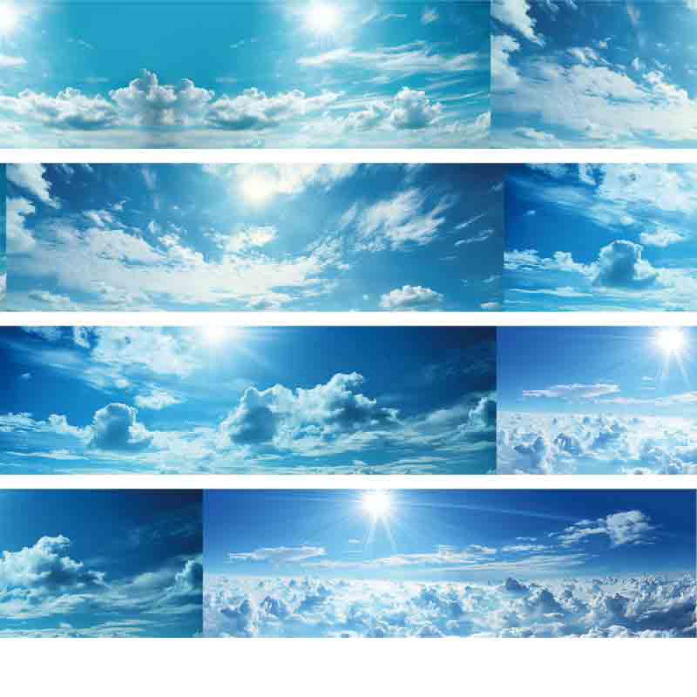 Homemade sky fire cloud background PET tape 6cm / 1m 7 types