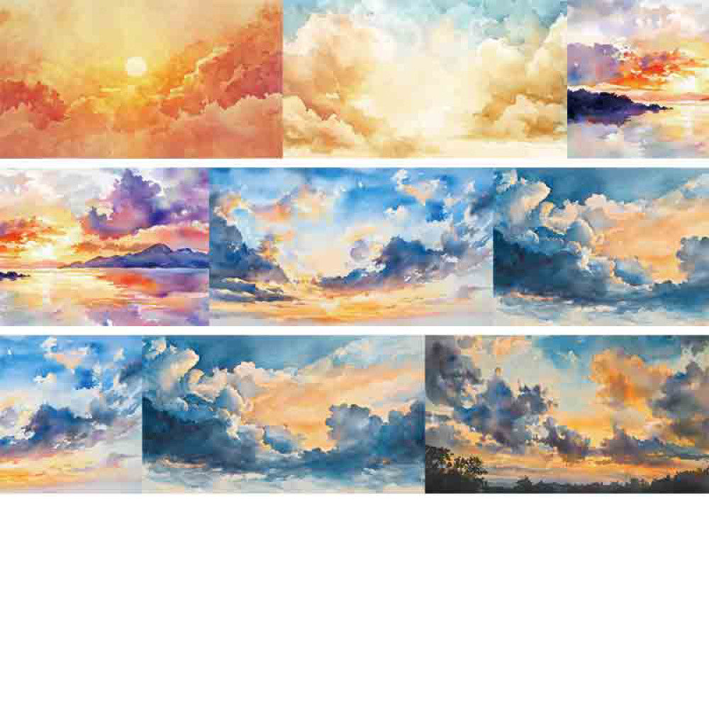 Homemade sky fire cloud background PET tape 6cm 1m 7 types image 13