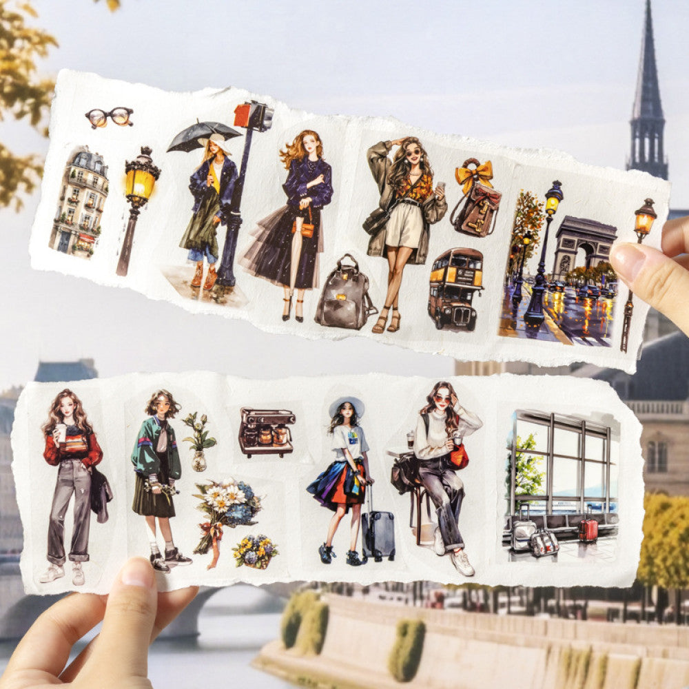 Trip Series Travel Theme PET Tape 6 Types 6 cm 2 m image 3