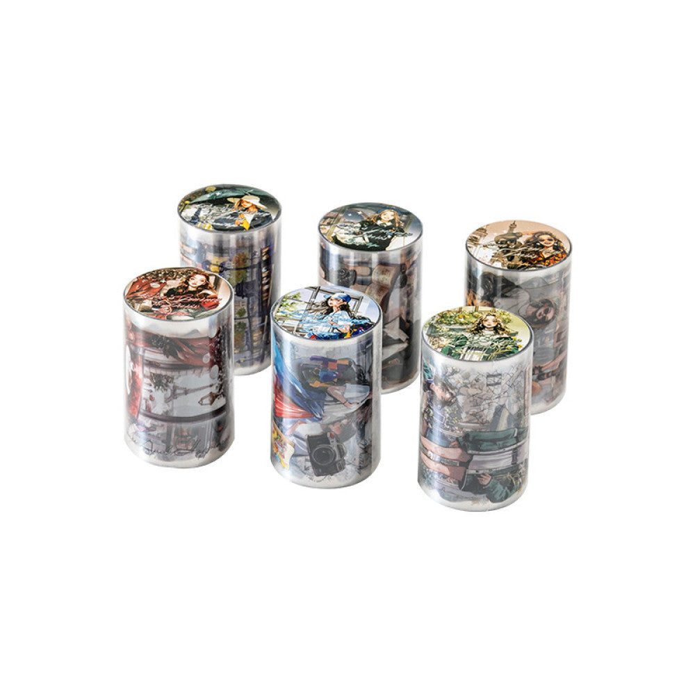 Trip Series Travel Theme PET Tape 6 Types 6 cm 2 m image 5