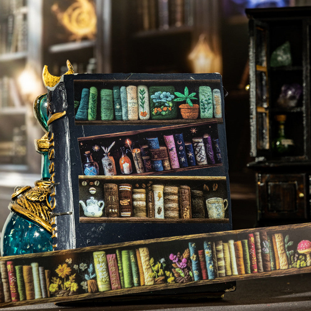 Magician s Bookcase Series PET Seamless Tape 6 Types 2 5 cm 2 m image 1
