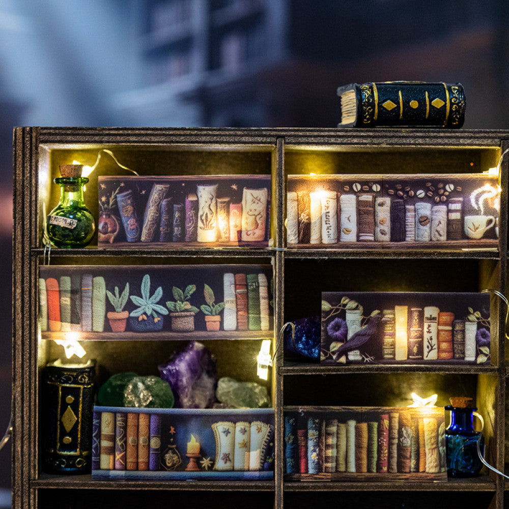 Magician s Bookcase Series PET Seamless Tape 6 Types 2 5 cm 2 m image 2