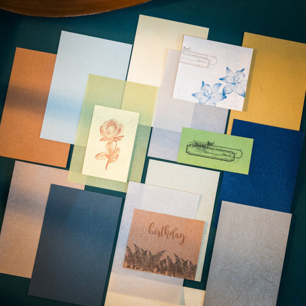 Four Seasons Streamer Collection Series Material Paper 4 Types 20 Pcs image 1