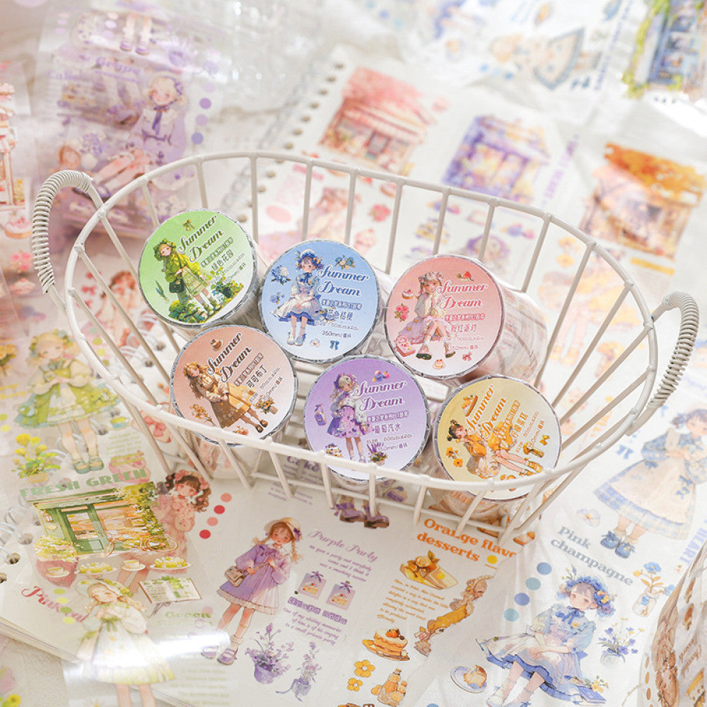 Summer dream series characters landscape PET tape 5 cm 2 m image 1