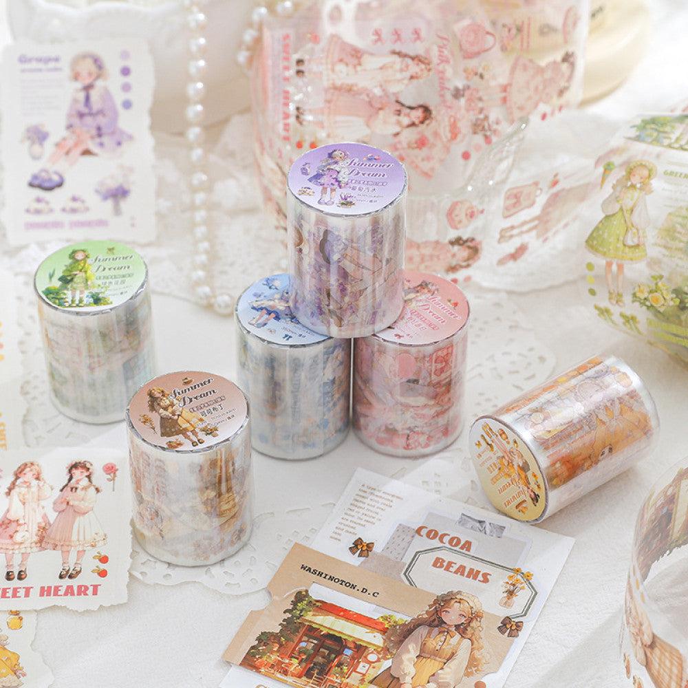 Summer dream series characters landscape PET tape 5 cm 2 m image 3