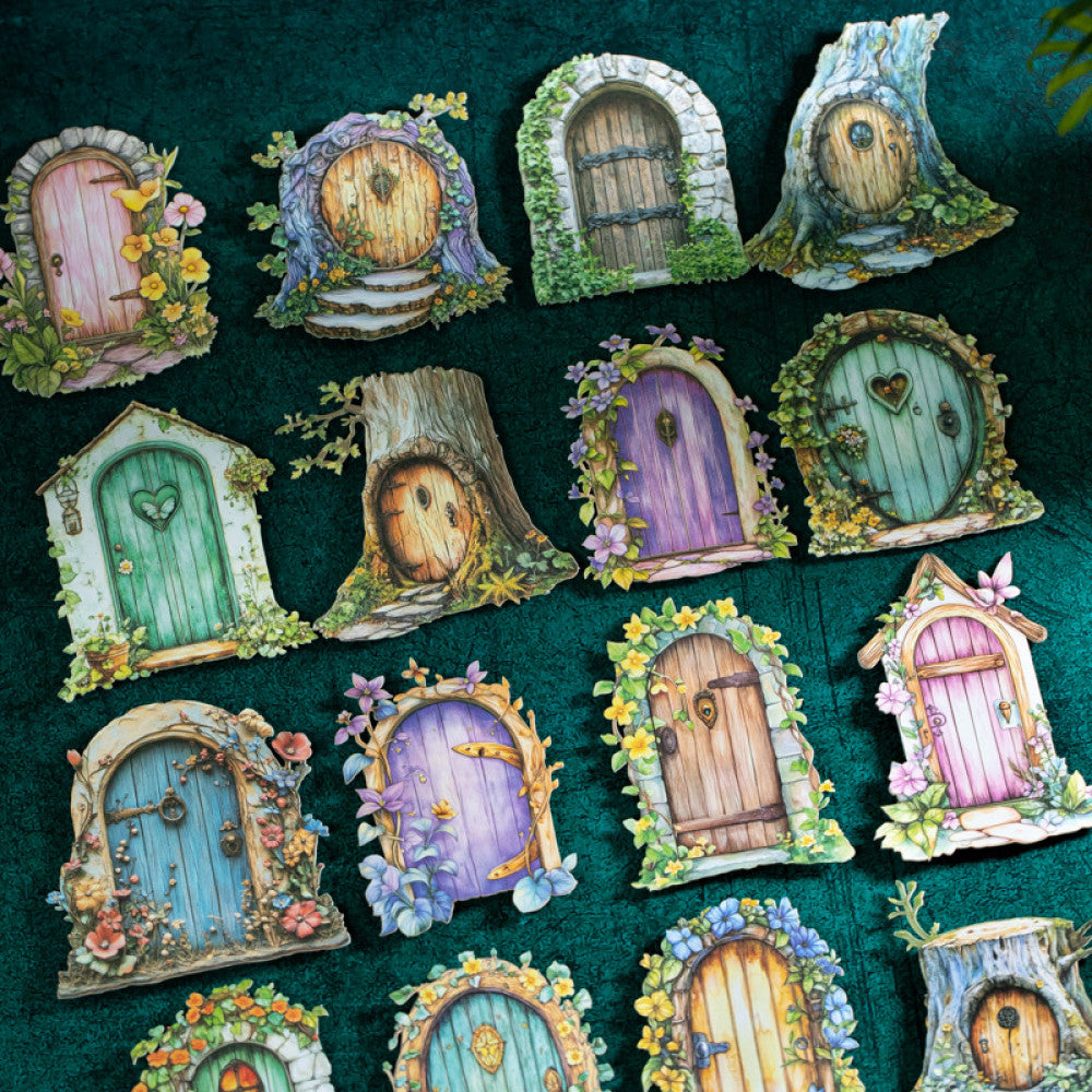 Fairytale Series Hollow Hard Sticker Collage 6 Types 10 Pcs image 2