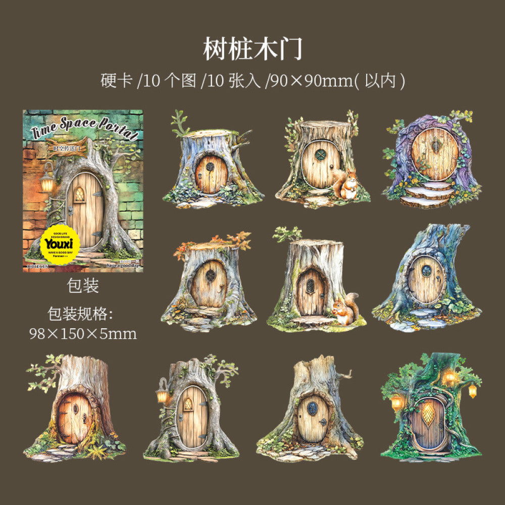 Fairytale Series Hollow Hard Sticker Collage 6 Types 10 Pcs image 7