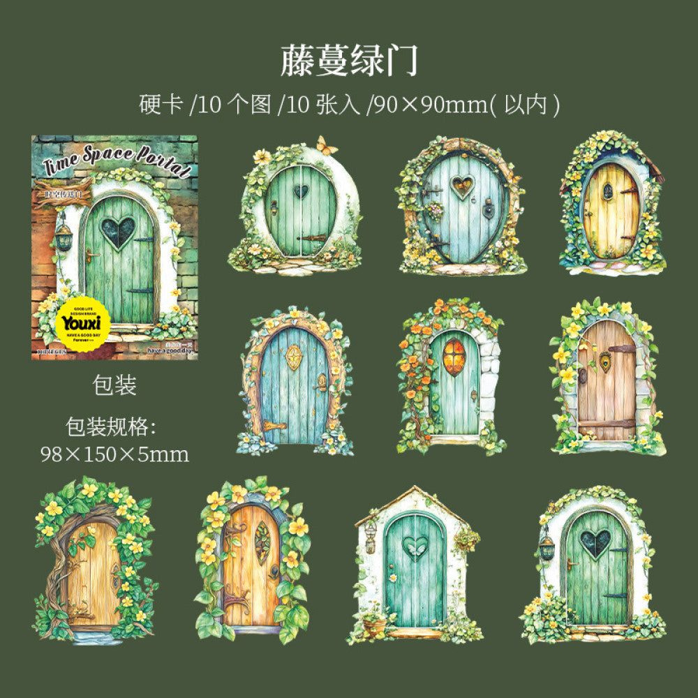 Fairytale Series Hollow Hard Sticker Collage 6 Types 10 Pcs image 8