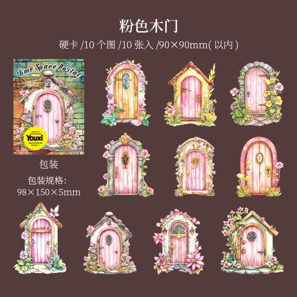 Fairytale Series Hollow Hard Sticker Collage 6 Types 10 Pcs image 9