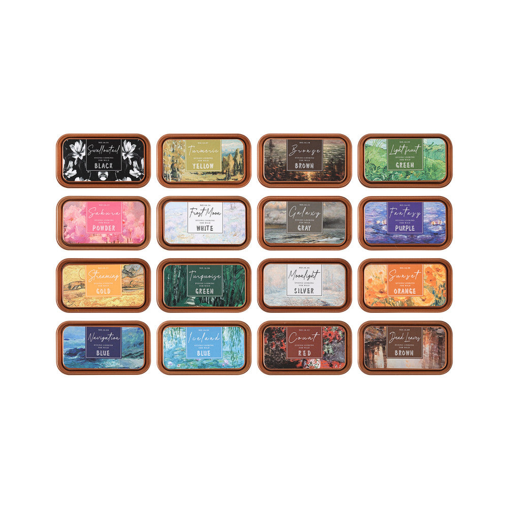 Eco cotton Handbook Inkpad Iron Box 16 Colors image 4