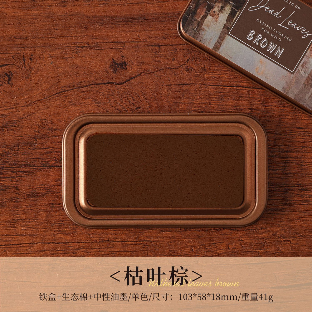 Eco cotton Handbook Inkpad Iron Box 16 Colors image 6