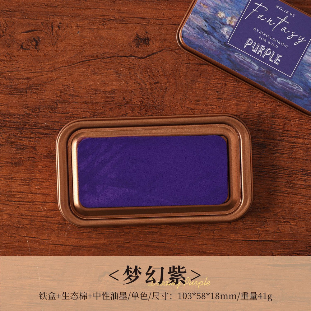Eco cotton Handbook Inkpad Iron Box 16 Colors