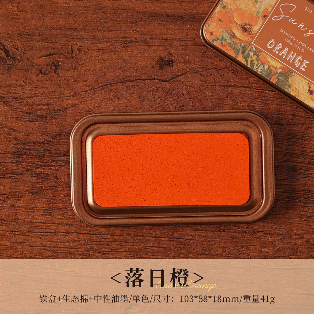 Eco cotton Handbook Inkpad Iron Box 16 Colors image 12