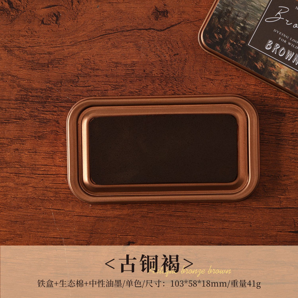 Eco cotton Handbook Inkpad Iron Box 16 Colors image 15