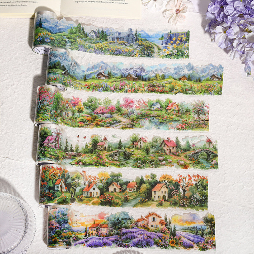 Landscape Town Wild Series PET Tape 6 Types 6 5cm 2m image 2