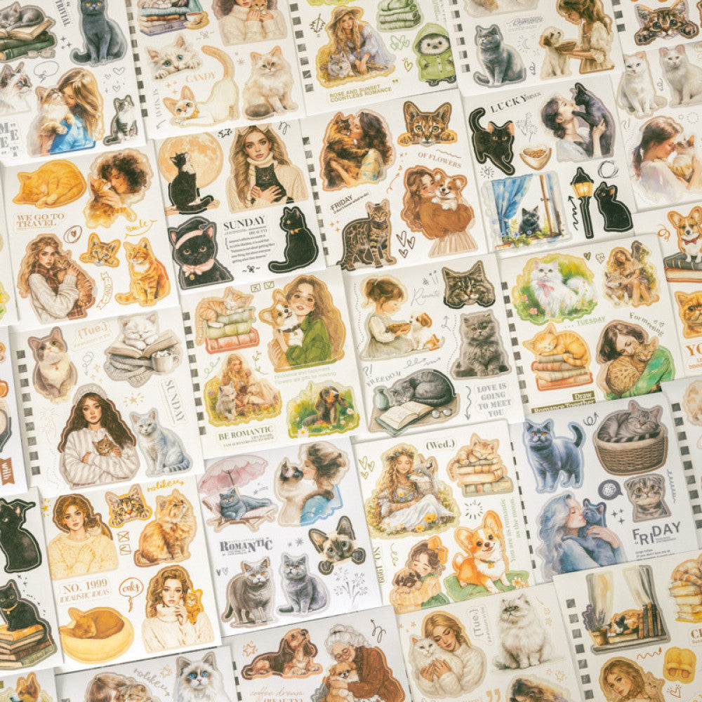 Pet Diary Series Theme Coil Sticker Book 6 Styles 20 Pcs image 2