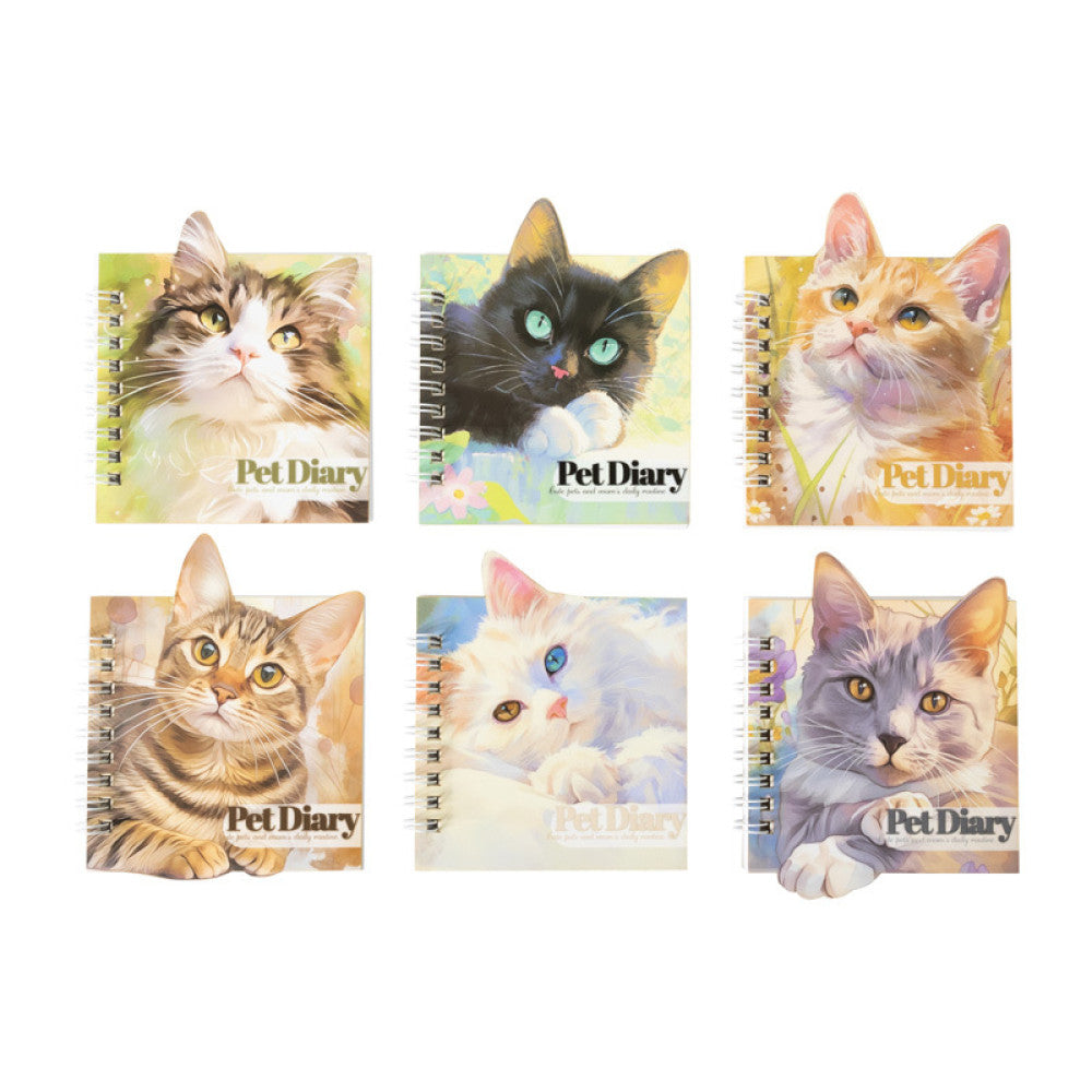 Pet Diary Series Theme Coil Sticker Book 6 Styles 20 Pcs image 4