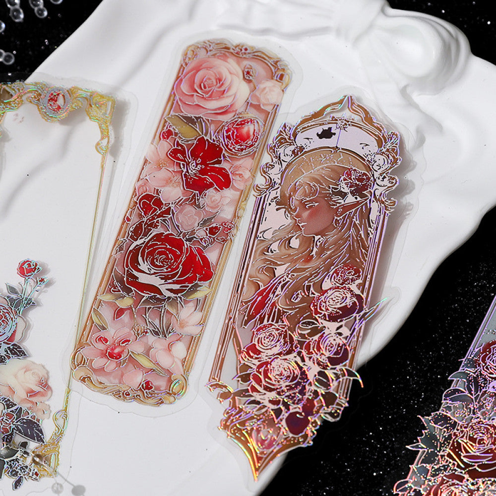 Paper Trace Moon Hidden Flowing Light Series PET Stickers 6 Models image 3