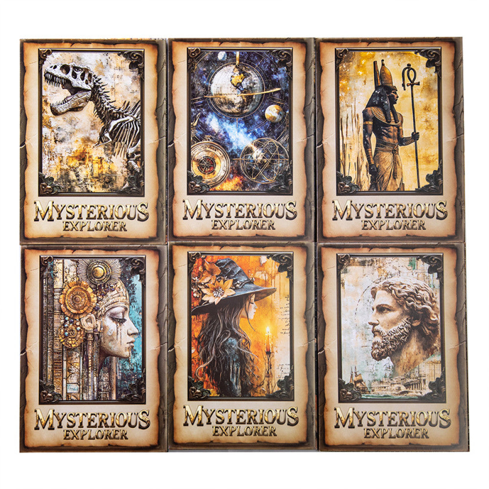 Mysterious Explorer Series Retro Adventure Theme Paper 6 types 30 Sheets image 4