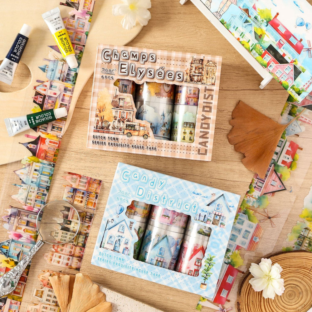 Dutch town PET tape set box 2 Types 6 rolls image 3