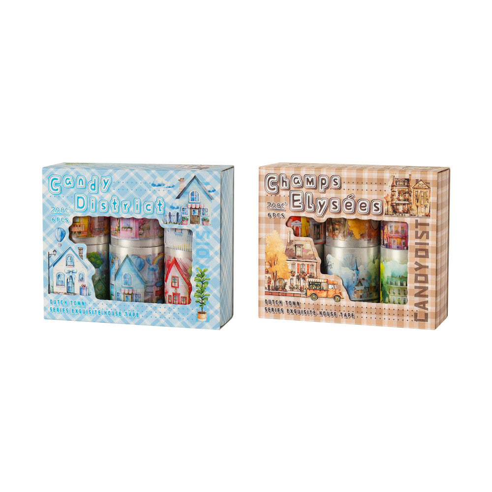 Dutch town PET tape set box 2 Types 6 rolls image 6