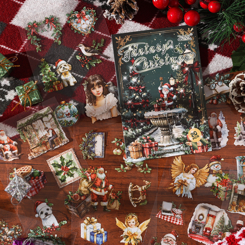 Christmas letter sticker book 2 Types image 2