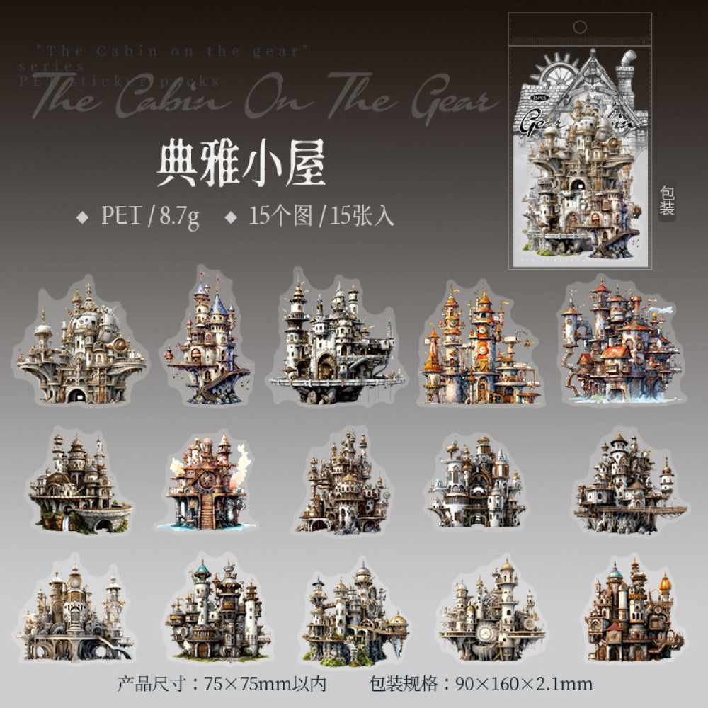 Gear Cabin Series PET Sticker Pack 6 Types image 5