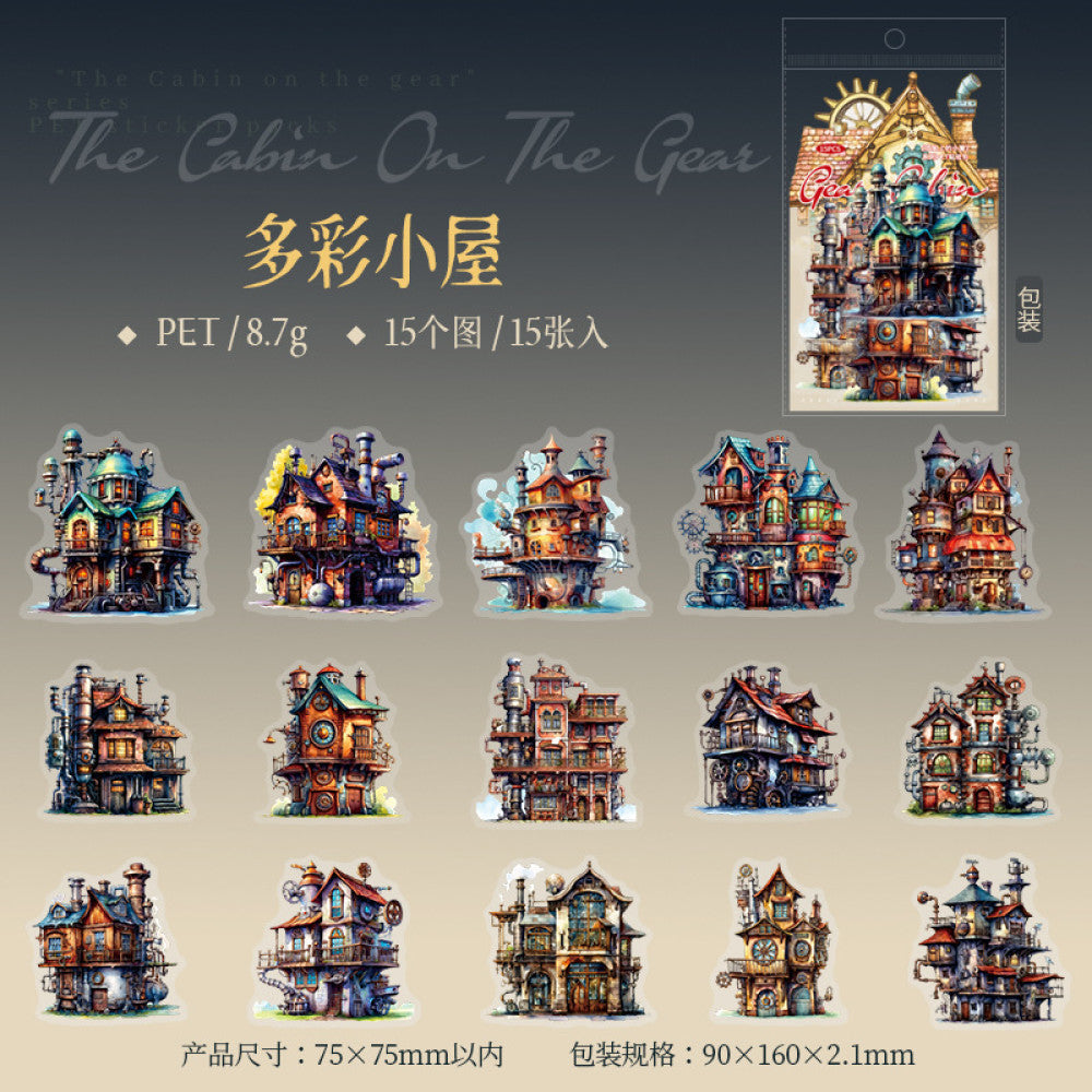 Gear Cabin Series PET Sticker Pack 6 Types image 9