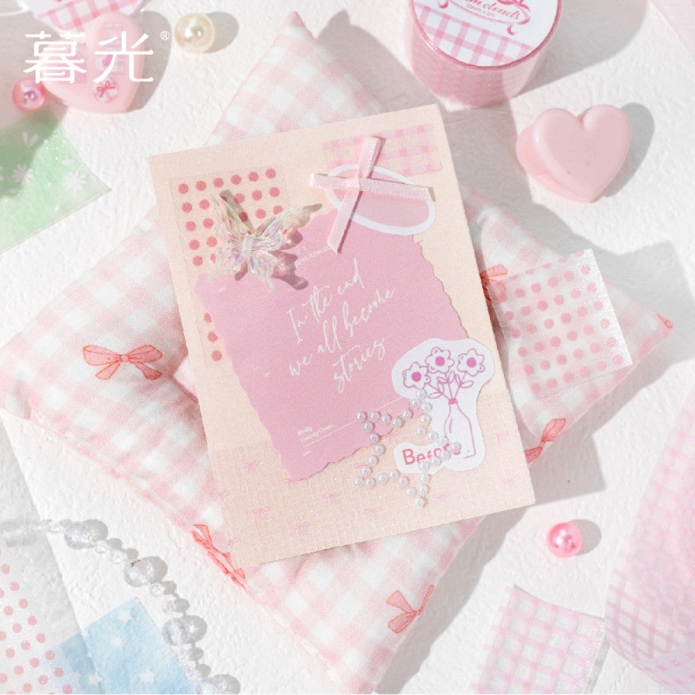 Twilight Cream Cloud Series PET Tape 6 Models 3cm 2m image 2