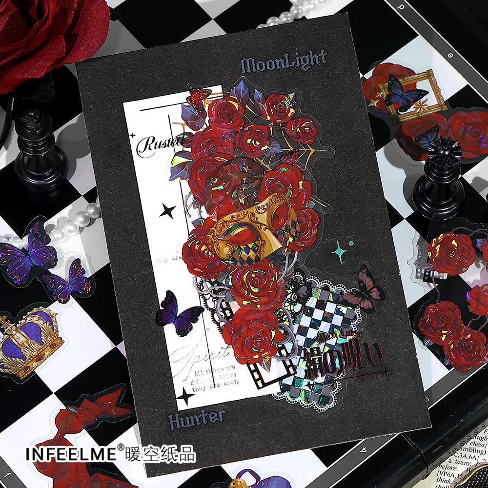 Rose Poem Series PET Shell Light Sticker Pack 20 Pcs image 3