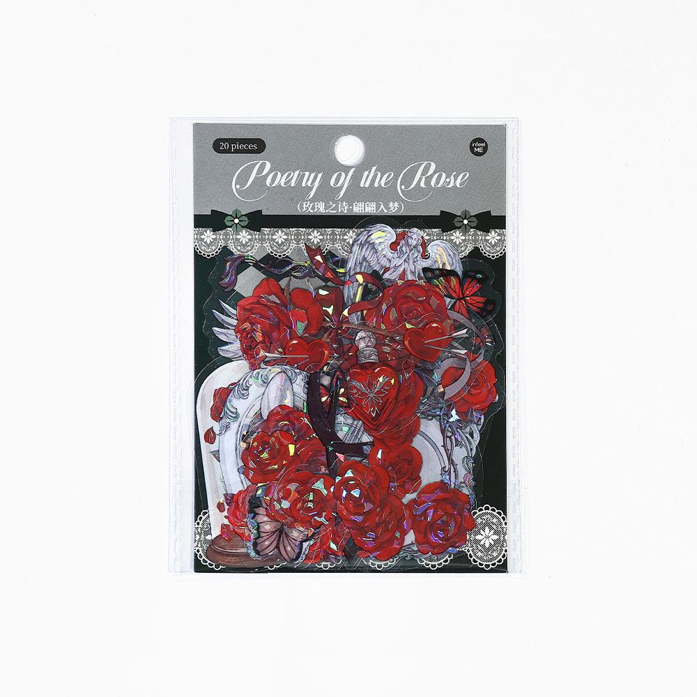 Rose Poem Series PET Shell Light Sticker Pack 20 Pcs image 4