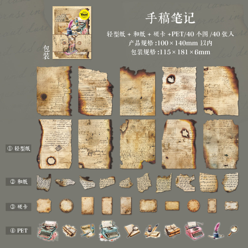 Burned old material packs 6 Types 40 Pcs image 6