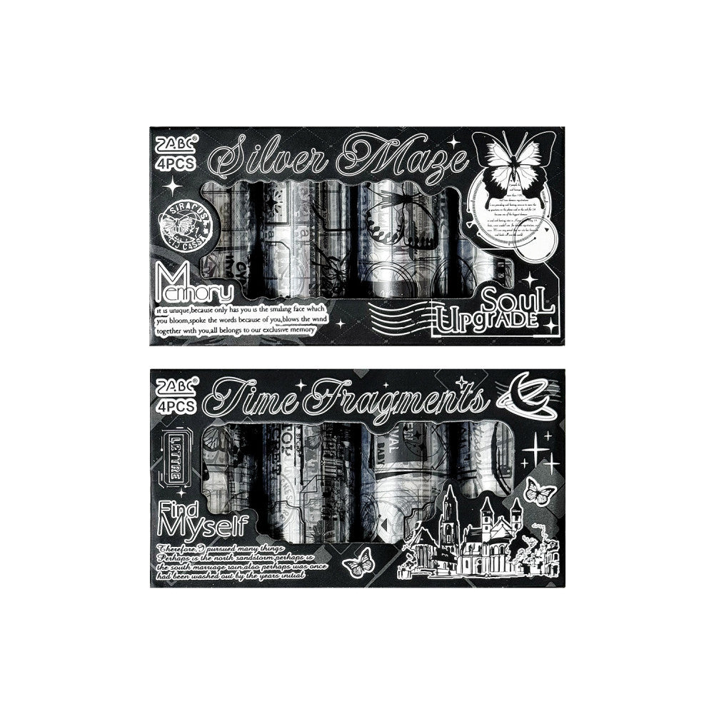 Old dream melody series boxed PET tape set 4 pcs 2 styles image 4