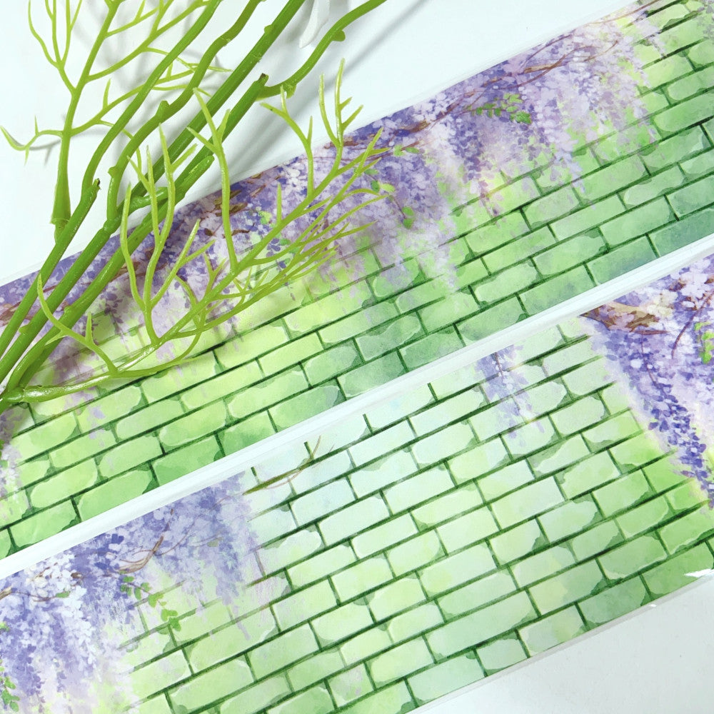 Wisteria flower wall flower PET tape 6 5 cm 2 m image 5