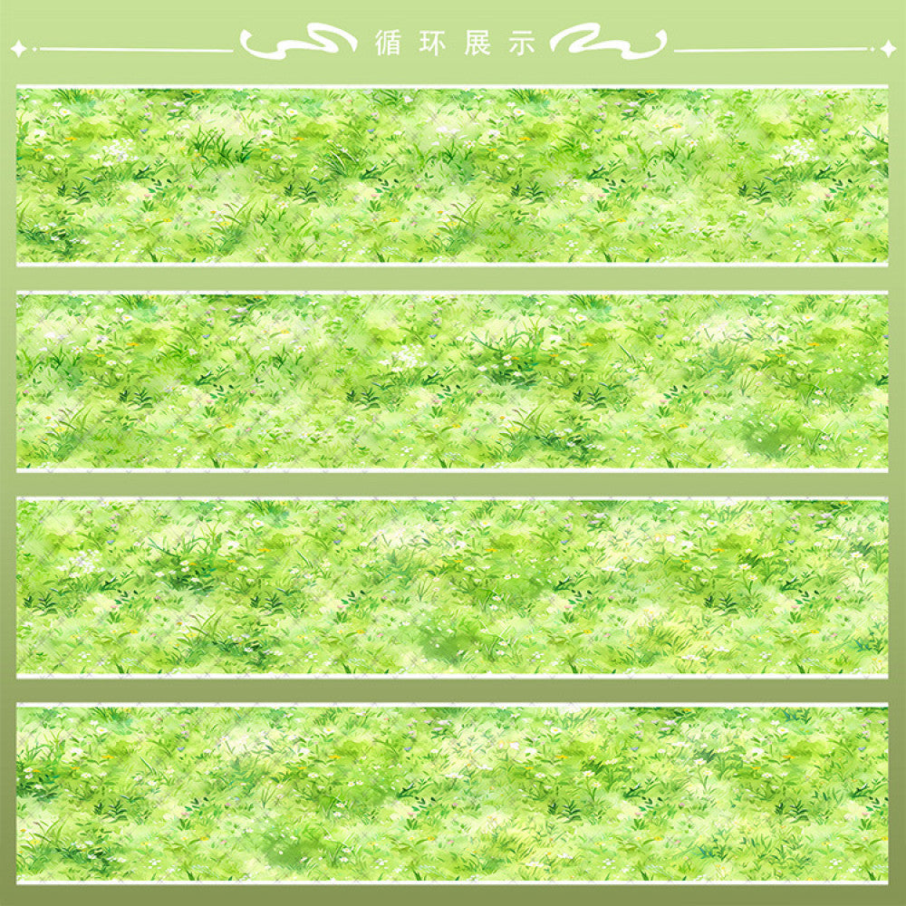 Four seasons grassland series background PET tape 5 cm 2 m image 0