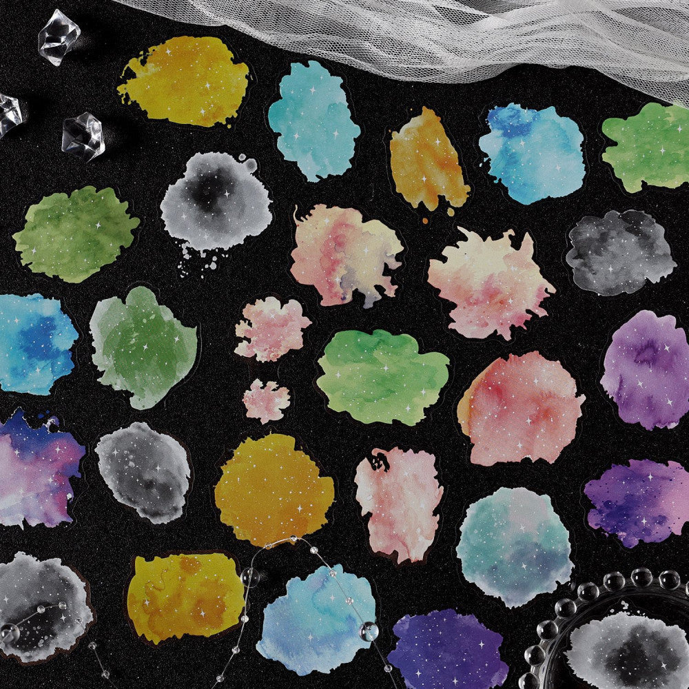 The sky of the stars PET stickers 6 Types 20 Pcs image 1