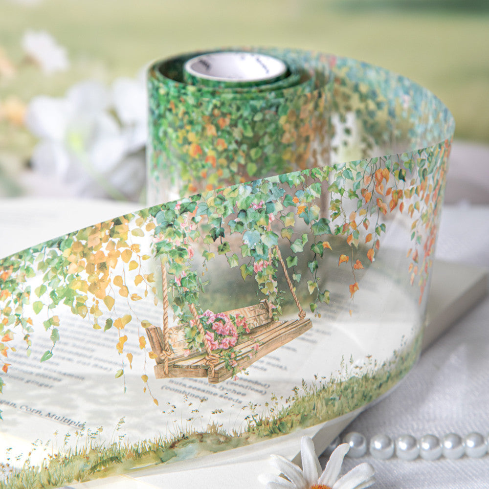 Swing together series flower vine landscaping PET Tape 6 Types 8cm 2m image 0