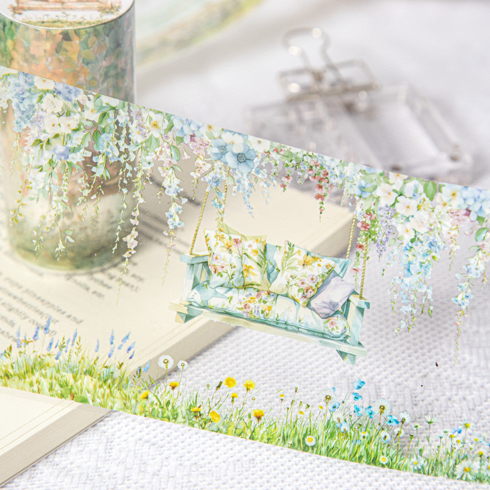 Swing together series flower vine landscaping PET Tape 6 Types 8cm 2m image 2