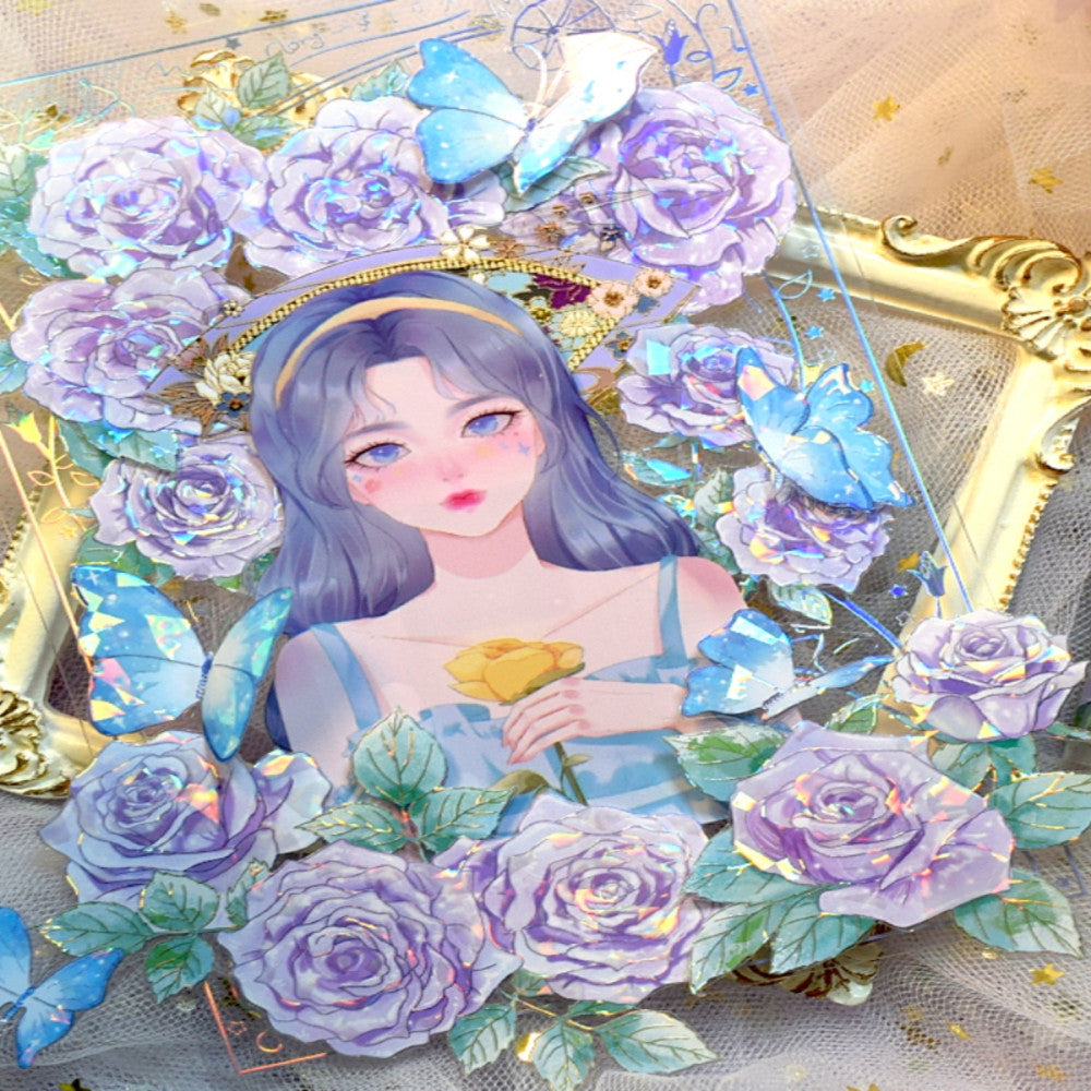 Five Treasures Cultural and Creative PET Flower Tape 6cm 2m image 2