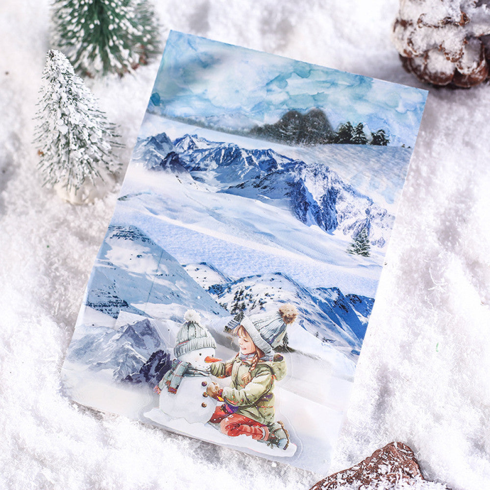 Snow scene landscaping special shaped PET tape 6 Types 4 5cm 2m image 3