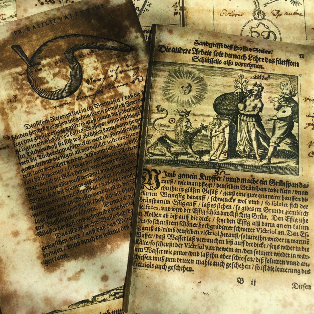 Dark magic and mysticism background paper 14cm x 18cm image 1