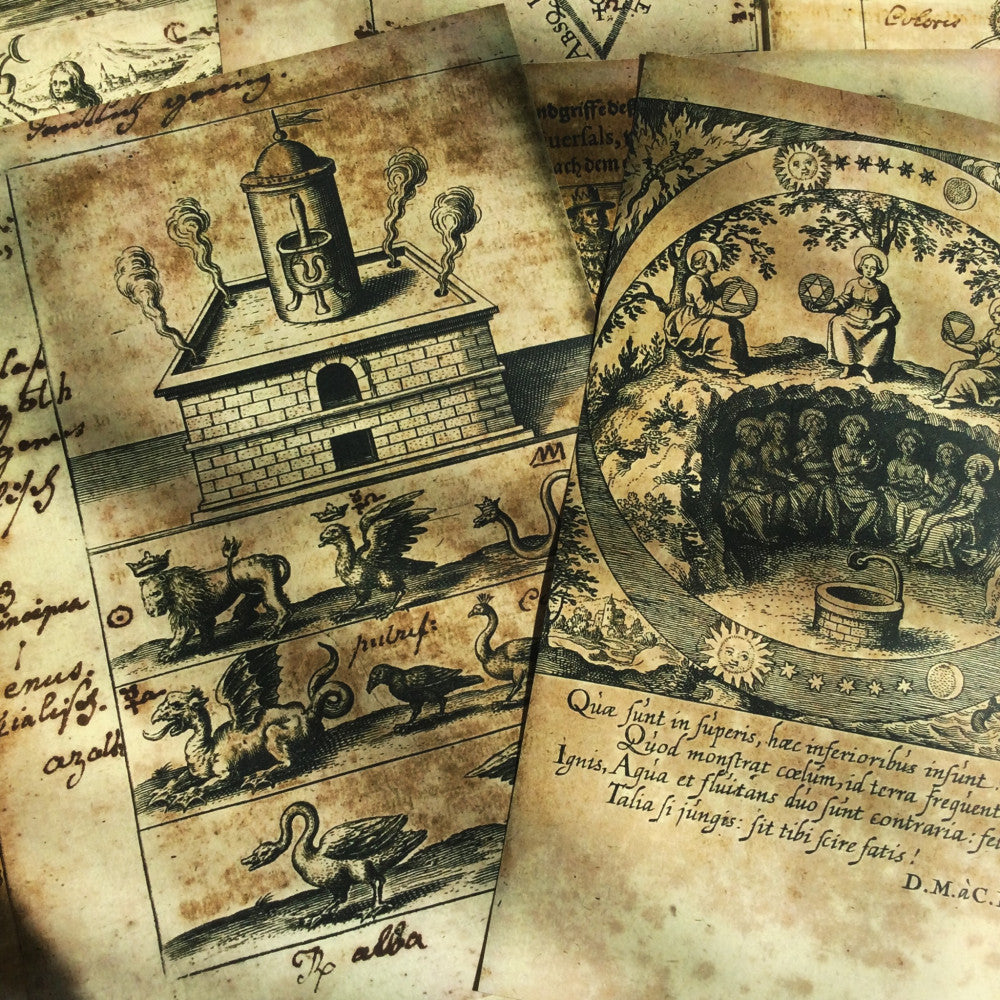 Dark magic and mysticism background paper 14cm x 18cm image 4