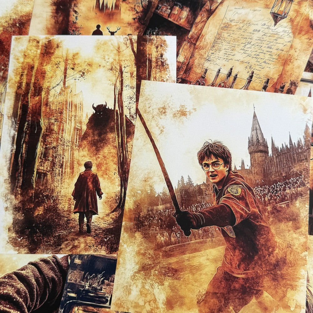 Harry Potter Hogwarts SchoolBackground Paper 14cm 18cm image 2